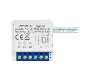 Avatto ZWSM16-W3 biela / Šikovný spínač / 3 kanály / ZigBee