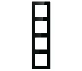 Avatto N-TS10-Frame-B4 čierna / Rámček pre zásuvky a vypínače / 4 pozície
