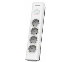 Philips SPN7040WA/58 biela / Prepäťová ochrana / 4 zásuvky / 2m