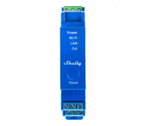 Shelly Pre 1 modrá / Šikovný spínač / 1 kanál / BT 4.2 / WiFi