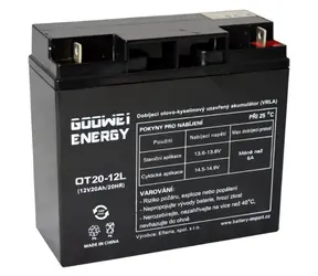 GOOWEI Energy Pb záložný akumulátor VRLA GEL 12V/20Ah