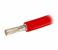 GOOWEI Energy kábel na zapojenie solárnych panelov medený 1x 6mm2 červená