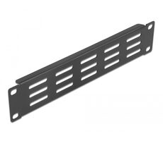 DeLock 10&quot; 1U zaslepovací panel s ventiláciou čierna