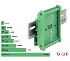 DeLock Držiak dosky pre DIN lištu (72 mm) zelená
