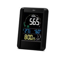 Airbi CO2AIR - digitálny merač oxidu uhličitého / čidlo teploty + vlhkosti / budík