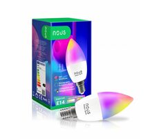Nous P4 / Chytrá žiarovka / E14 / 380 lm / RGB / WiFi