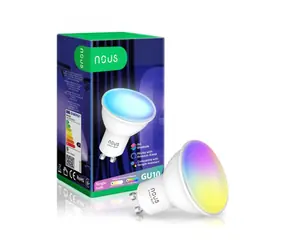 Nous P8 / Chytrá žiarovka / GU10 / 380 lm / RGB / WiFi