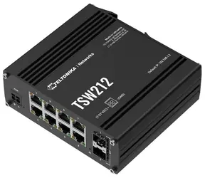Teltonika TSW212 / 8x LAN 10/100/1000 / Industriálny switch / 2x SFP / IP30