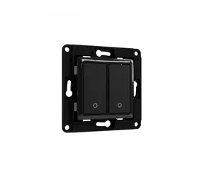 Shelly Wall Switch 2 - nástenný vypínač čierna / bez rámčeka