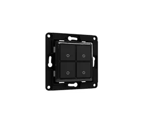 Shelly Wall Switch 4 - nástenný vypínač čierna / bez rámčeka