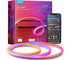 Govee Neon SMART ohybný LED pásik - RGBIC - 2m / LED pásik / 36W / 345lm / BT / WiFi / RGBIC