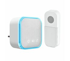 Solight 1L76 bezdrôtový zvonček biela / dosah 180m / do zásuvky / learning code