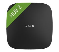 AJAX Hub 2 (8EU) ASP black (38238) / Centrálny ovládací panel / Ethernet + 2x 2G GSM