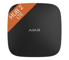AJAX Hub 2 4G (8EU/ ECG) ASP black (38240) / Centrálny ovládací panel / Ethernet + 2x GSM SIM / LTE