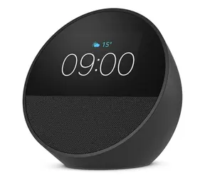 Amazon Echo Spot 2024 čierna / Chytrý budík s umelou inteligenciou Alexa / Wi-Fi / BT / Jack