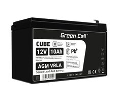 Green Cell bezpečnostná bezúdržbová batéria AGM VRLA 12V 10Ah / pre UPS jednotky