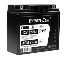 Green Cell bezúdržbová batéria AGM VRLA 12V 22Ah / pre lode | invalidné vozíky | hračky a kolobežky