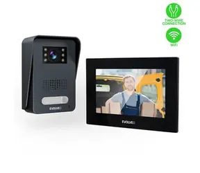 Evolveo DoorPhone AP1- 2 čierna / Drôtový videotelefón s aplikáciou