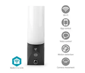 Nedis WIFICOL20BK / Chytrá vonkajšia kamera / Wi-Fi / SmartLif / Full HD 1080p / IP65 / microSD 