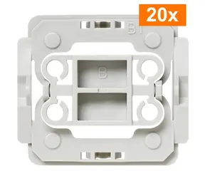 Homematic IP Adaptér Berker B1 (20ks) / pre rámčeky a kryty Berker Arsys & K1