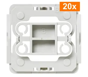 Homematic IP Adaptér Berker B2 (20ks) / pre rámčeky a kryty Berker S1/Modul 2/B1/B3/B7/Q1