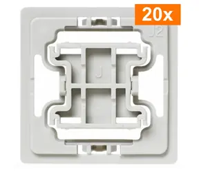 Homematic IP Adaptér Jung J2 (20ks) / pre rámčeky a kryty Jung rady A 500/A creation/A PLUS/AS 500/AS Universal