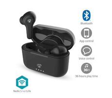 Nedis Plne bezdrôtové slúchadlá / Hybrid (ENC + ANC) / Bluetooth / Ovládanie dotykom 