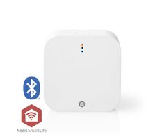 Nedis Brána SmartLife biela / Bluetooth / Zigbee 3.0 / 50 Zariadenie / Sieťové napájanie / Android & iOS 