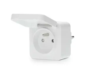 Nedis SmartLife Múdra Zásuvka / Zigbee 3.0 / IP44 / Merač výkonu / 3680 W / Android & iOS 