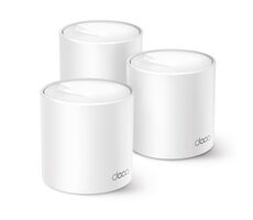 TP-LINK Deco X50 Pro (3-pack) / vnútorné MESH AP / WiFi 6 / 5GHz @ 2402 Mbps / 2.4GHz @ 574 Mbps / 2x 2.5GLAN