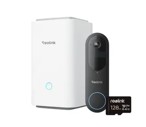 Reolink D340B bezpečnostné video zvonček + Hub 1 + 128GB microSD / 2048 x 2048 / IP65