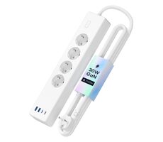 Meross Matter SMART Predlžovačka s rýchlym nabíjaním - 4X AC vstup + 4X USB vstup