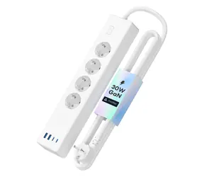 Meross Matter SMART Predlžovačka s rýchlym nabíjaním - 4X AC vstup + 4X USB vstup
