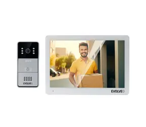 Evolveo DoorPhone 10-2W bielo-strieborná / 2 drôtový videotelefón s aplikáciou / 32GB 