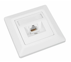 Rozbalené - Solarix zásuvka 1x RJ45 CAT5E UTP pod omietku / rozbalené