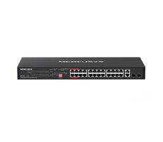 Mercurys MS128GP / Switch / 24x PoE+ / 2x 1GB UpLink / 2x SFP