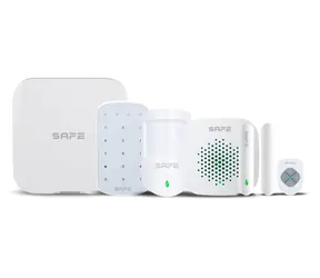 SAFE Starter Kit PLUS biela / Kompletné zabezpečenie bytu / domu / kancelárie / LAN / Wi-Fi / 2xSIM / 150 kanálov