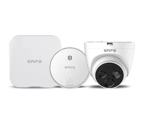 SAFE Starter Kit Fire Cam biela / Sada pre včasnú detekciu požiaru s vizuálnou kontrolou / LAN / Wi-Fi / 2xSIM / 150 kanálov