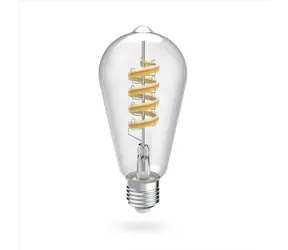 HAMA SMART WiFi LED žiarovka / Matter / E27 / ST64 Filament / RGBW / stmievateľná / aplikácia