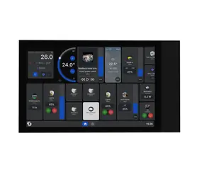 Shelly Wall Display XL čierna / dotykový nástenný panel s relé 5A / WiFi / Bluetooth