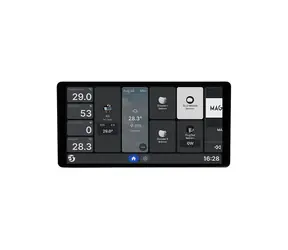 Shelly Wall Display X2i strieborná / dotykový nástenný panel s relé / WiFi / Bluetooth