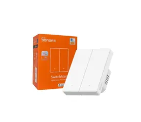 Sonoff ZBM5 SwitchMan Zigbee inteligentný nástenný vypínač / 2-tlačidlá / 80 mm / biela