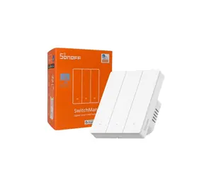 Sonoff ZBM5 SwitchMan Zigbee inteligentný nástenný vypínač / 3-tlačidlá / 80 mm / biela
