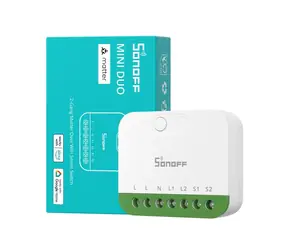 Sonoff MINI-2GS MINI DUO / Šikovný vypínač / 2 kanály / WiFi / Matter