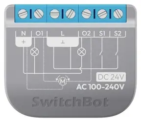 SwitchBot Relay Switch 2PM / inteligentné relé s meraním spotreby / 2 kanály / Bluetooth / Wi-Fi