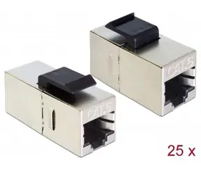 DeLock Keystone Modul RJ45 jack > RJ45 jack / Cat.6 kompaktný / 25 ks