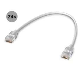 Ubiquiti UniFi Etherlighting Patch kábel 15cm 24-pack / RJ45 / Cat6 / 2.5GbE / 24ks