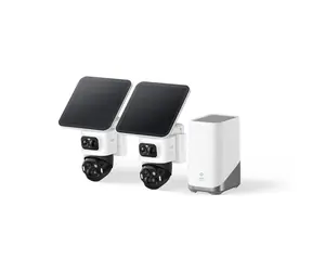 Anker Eufy S4 biela / HomeBase 3 + 2x IP kamera so solárnym nabíjaním / 360° / microSD / Wi-Fi / 4k