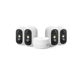 Anker Eufy C35 biela / HomeBase Mini + 4X IP kamera / 1080p / 130 ° / nočné videnie / microSD / Wi-Fi