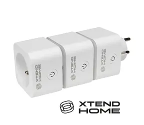 Xtend Home ZA101M set 3ks / Múdra zásuvka / meranie príkonu / správne spínanie fázy / Tuya